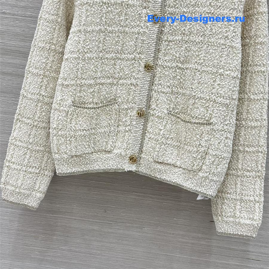 Gvc*1 gold check cardigan jacket