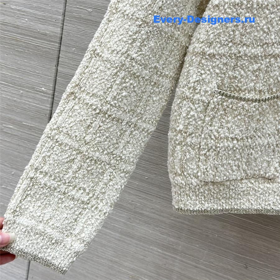 Gvc*1 gold check cardigan jacket
