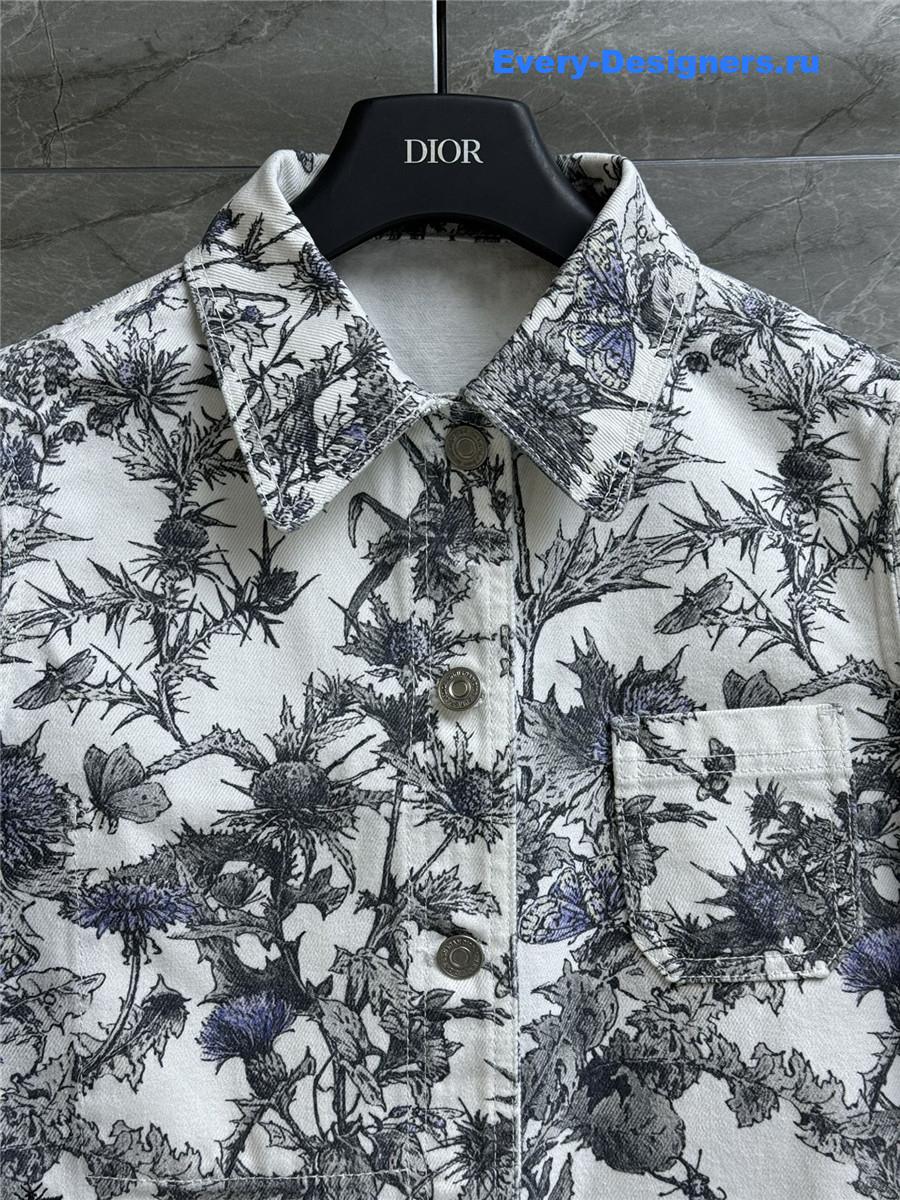 D10r jouy floral denim jacket