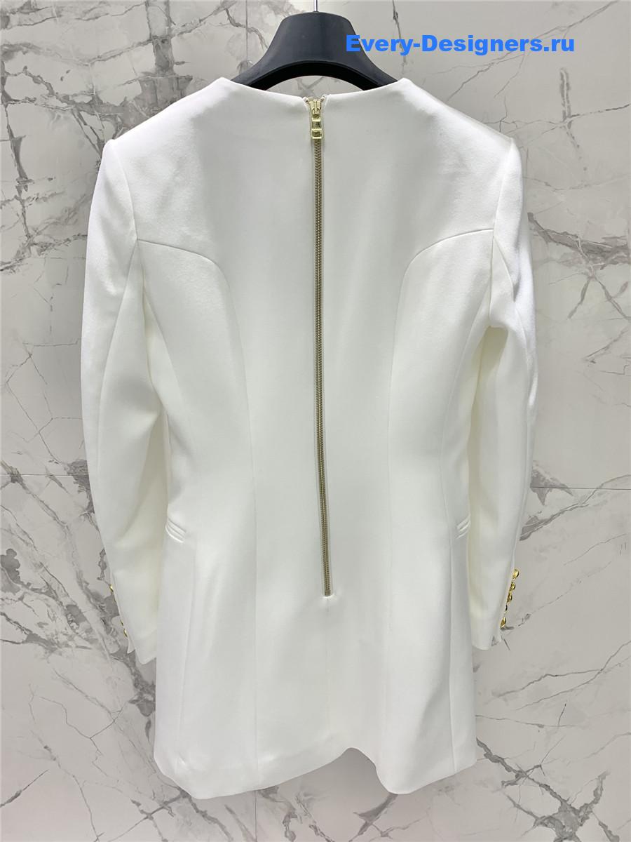 Balmain grained wool skirt suit