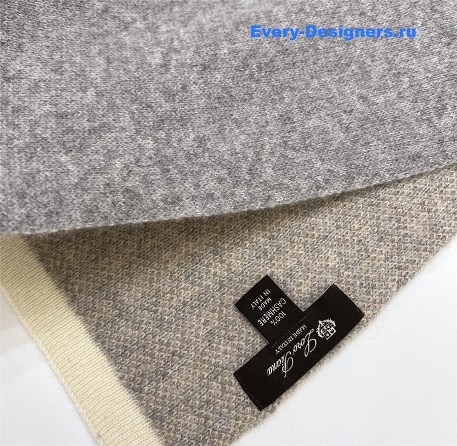 L0r0 P1ana pure cashmere colorblock long scarf