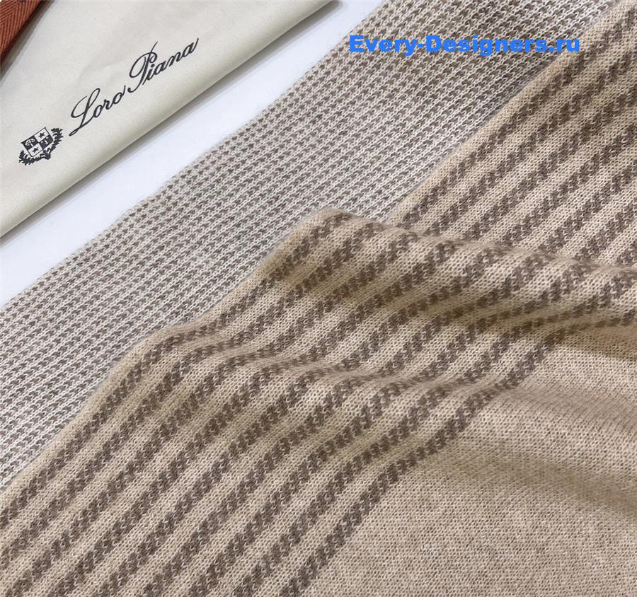 L0r0 P1ana pure cashmere colorblock long scarf