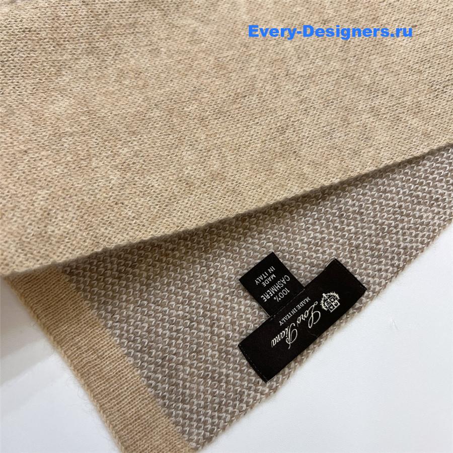 L0r0 P1ana pure cashmere colorblock long scarf