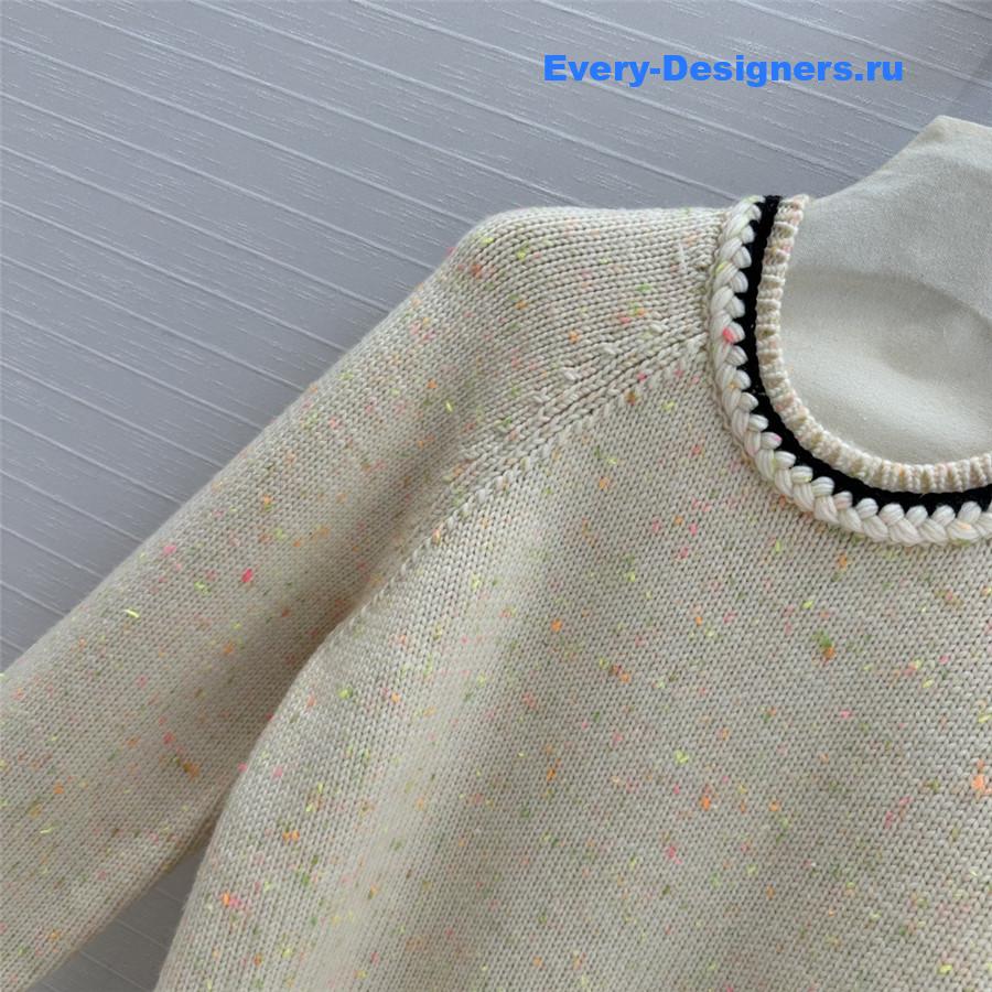 Ch**el trim blend knit sweater virgin