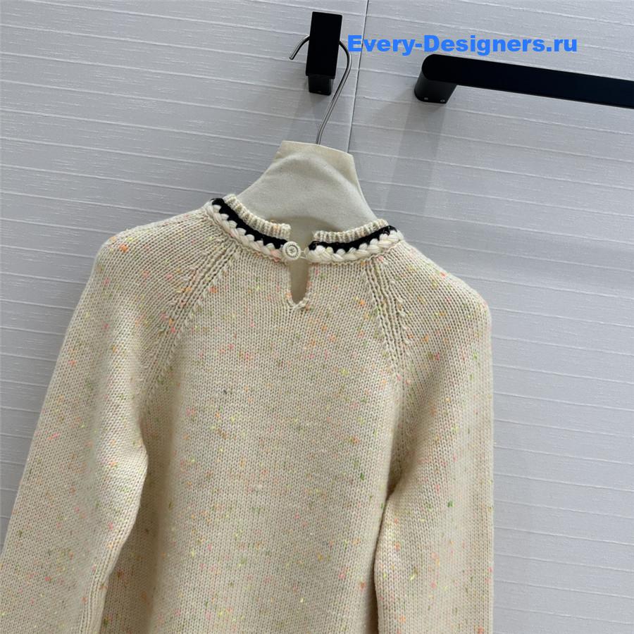 Ch**el trim blend knit sweater virgin