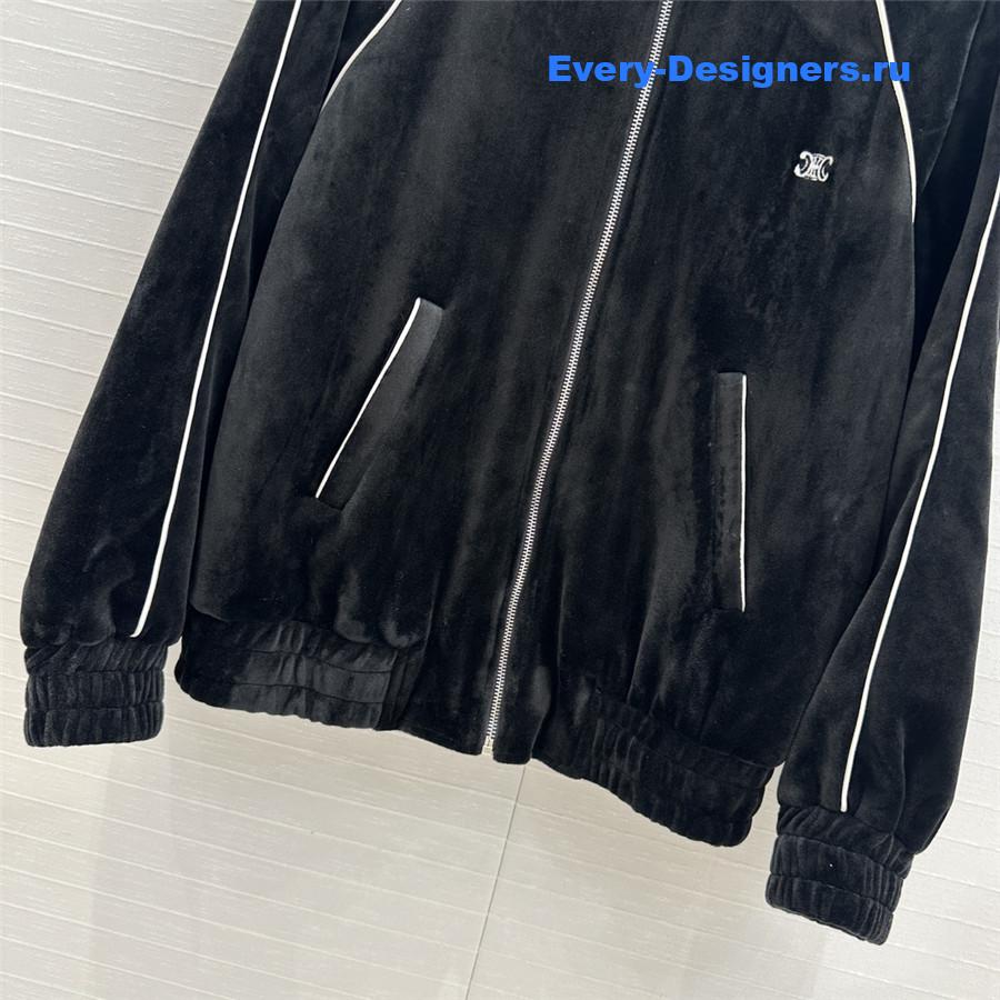 Ce1i*e preppy velvet tracksuit