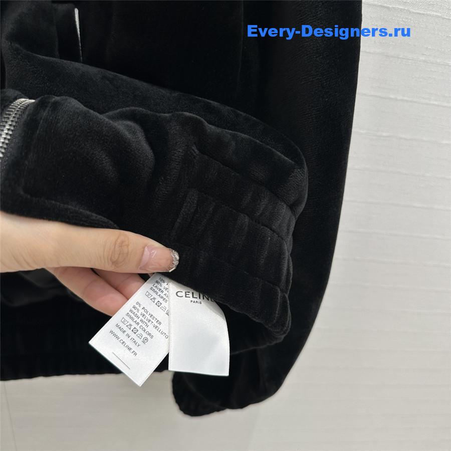 Ce1i*e preppy velvet tracksuit