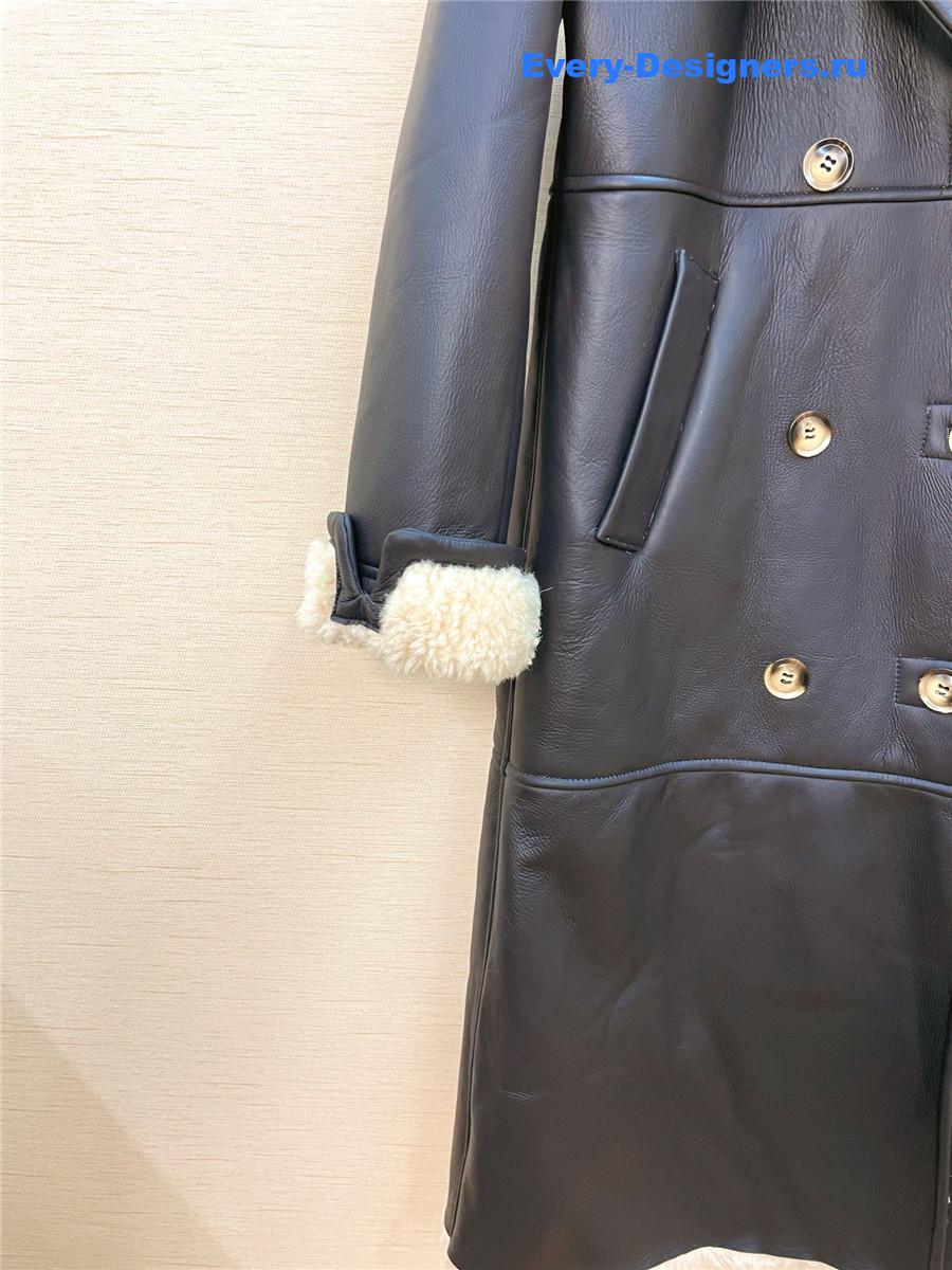 Ch**el mid-length shearling coat