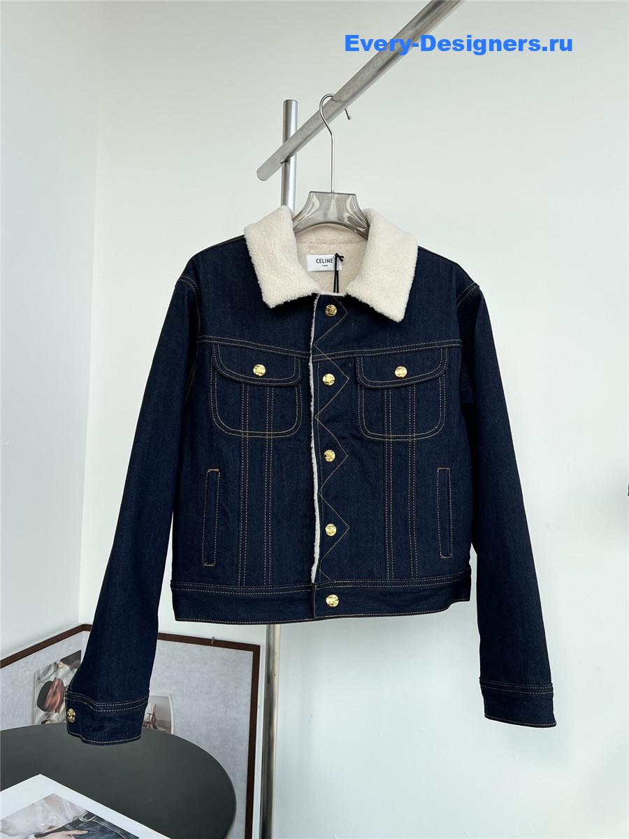 Ce1i*e sherpa denim jacket
