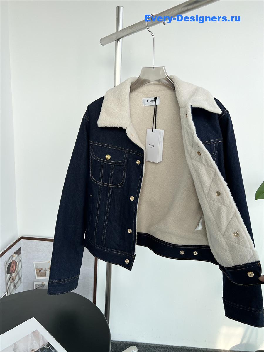 Ce1i*e sherpa denim jacket