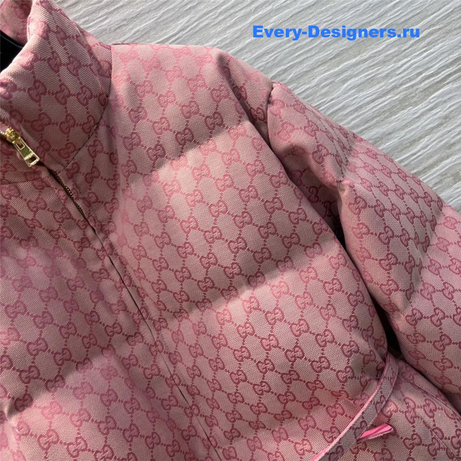 Gvc*1 monogram stand collar down jacket