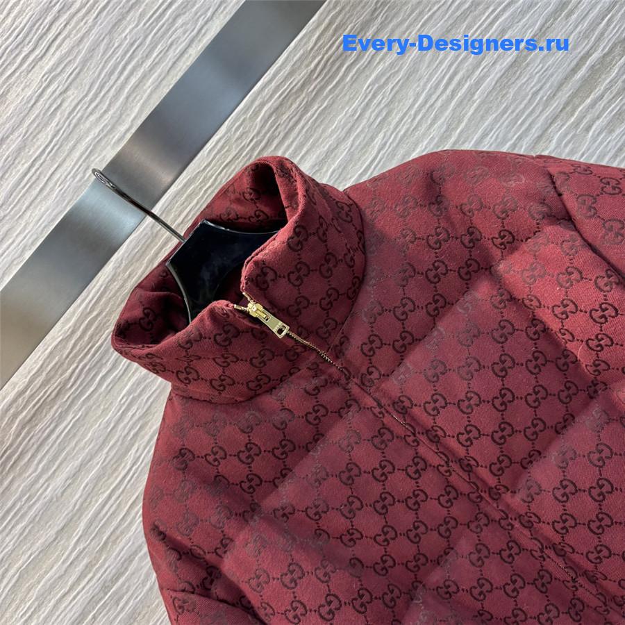 Gvc*1 monogram stand collar down jacket