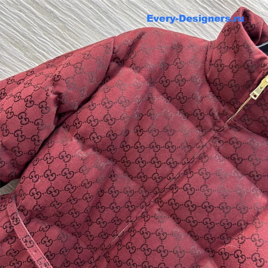 Gvc*1 monogram stand collar down jacket