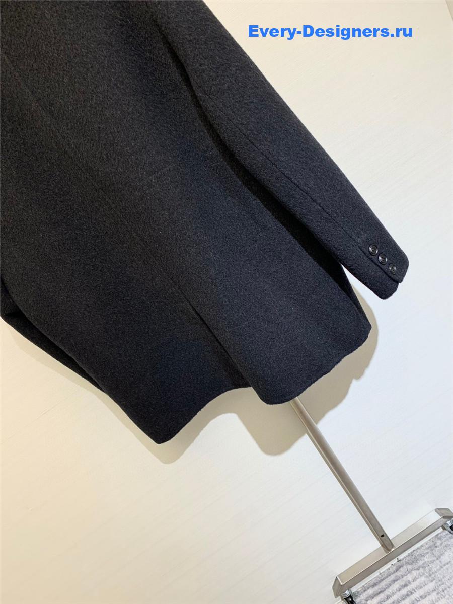 Ba1en*iaga loose wool cropped coat