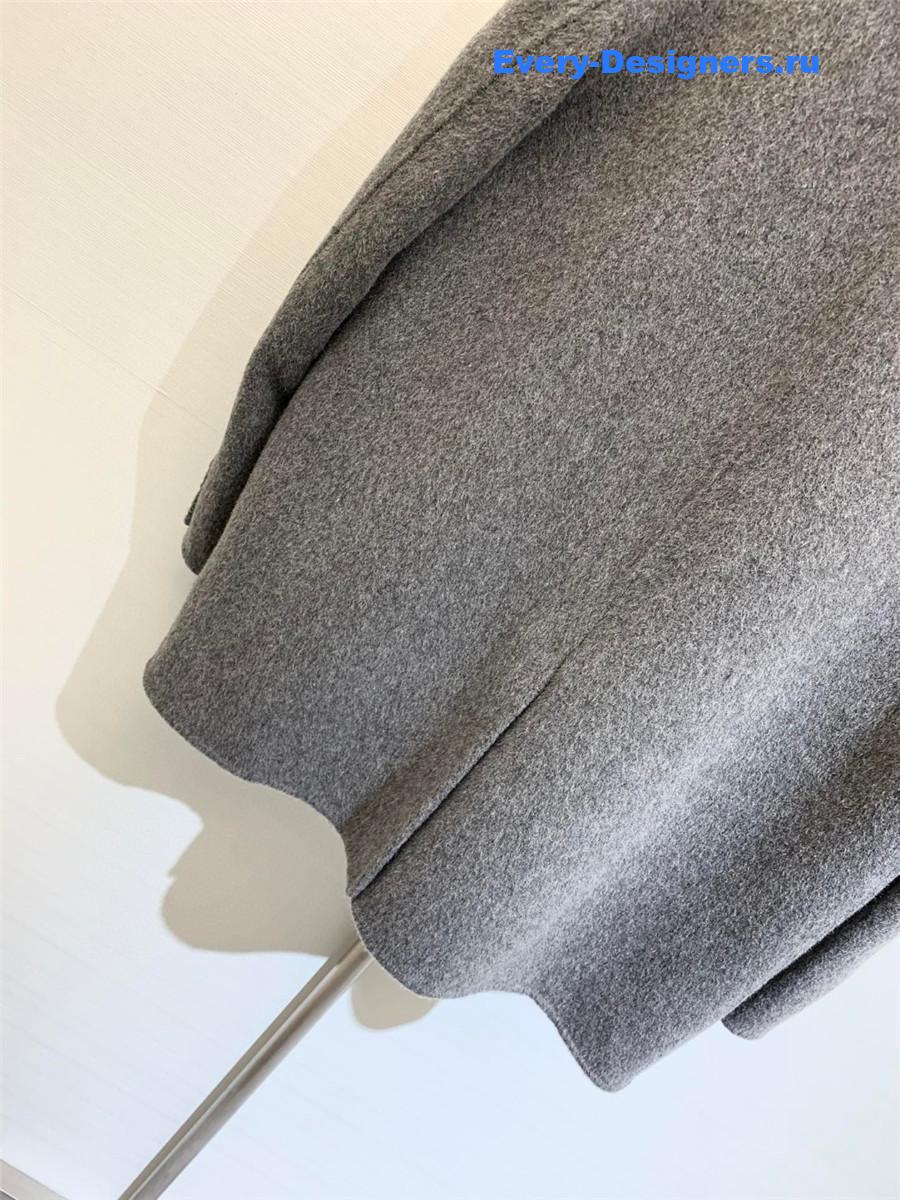 Ba1en*iaga loose wool cropped coat