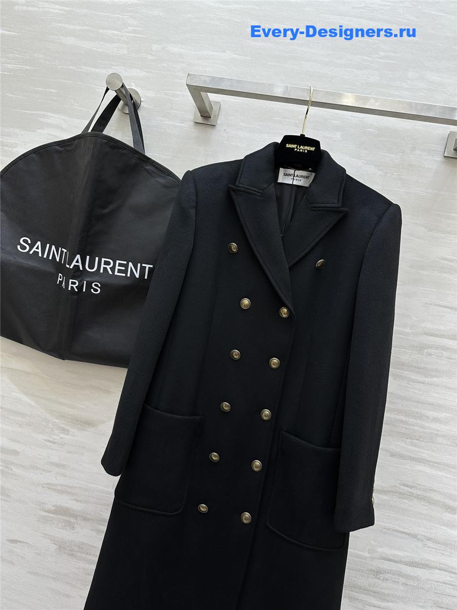 Y51 wool nylon long coat
