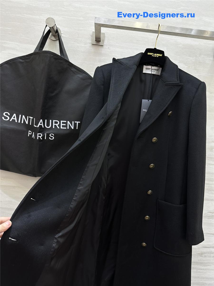 Y51 wool nylon long coat