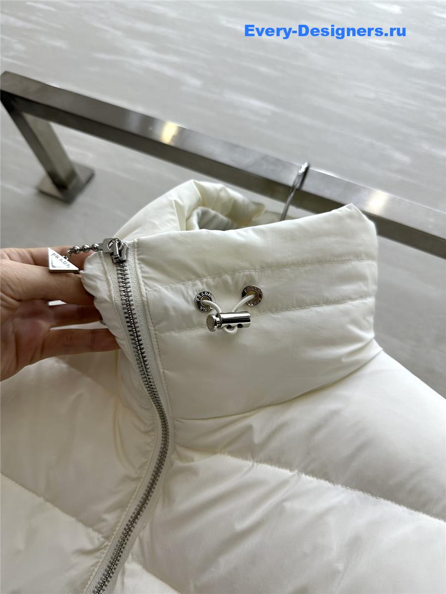 Pra*a stand collar midi down jacket