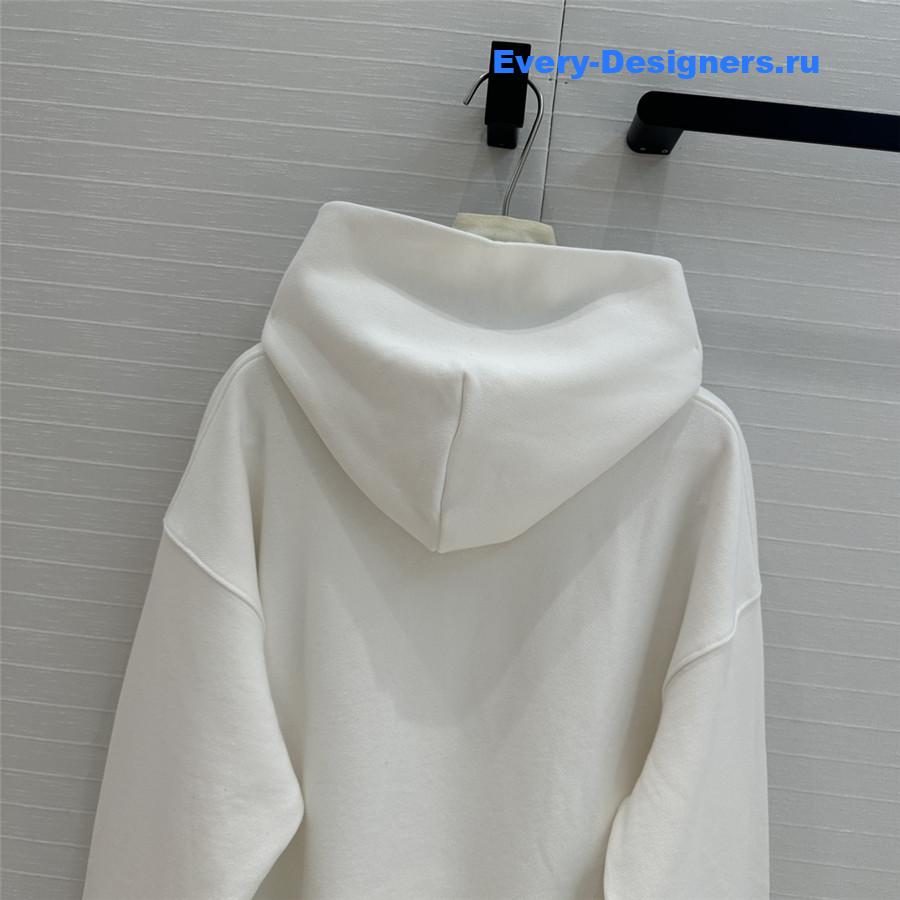 A1exa*der wang oversize logo hoodie white