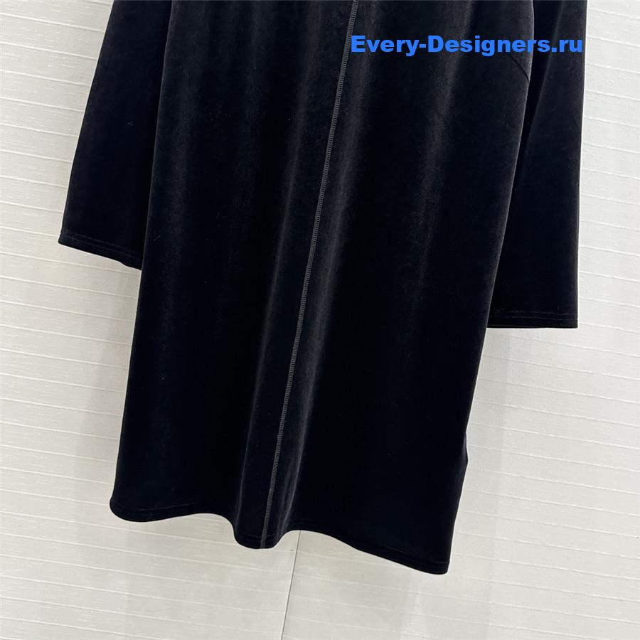 M1um1u velvet label embroidered dress