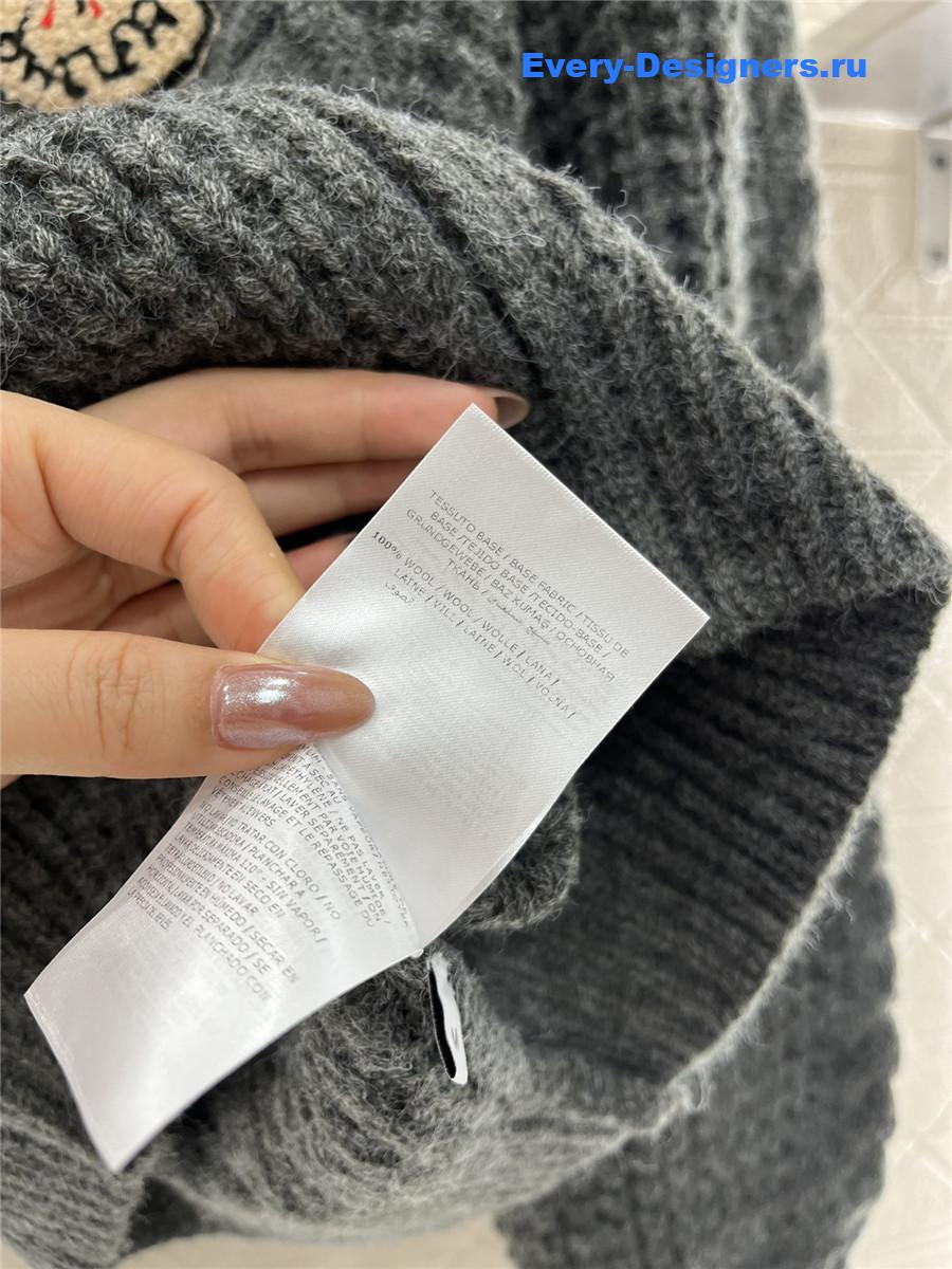 Moncler Plain Knit Zipper Cardigan