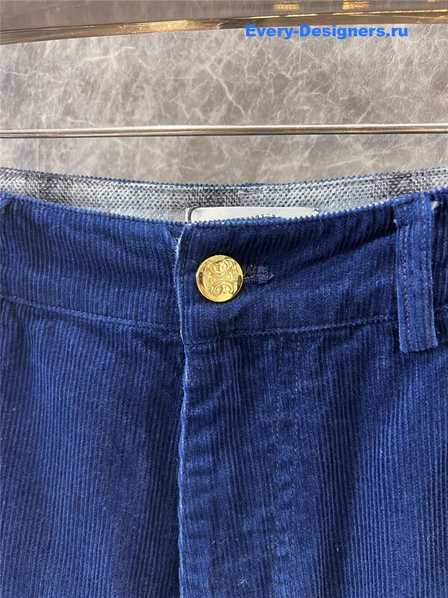 Ce1i*e corduroy straight-leg track pants