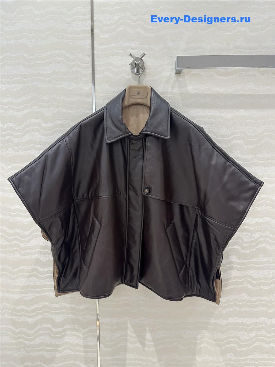 BC Cape Leather Padded Jacket