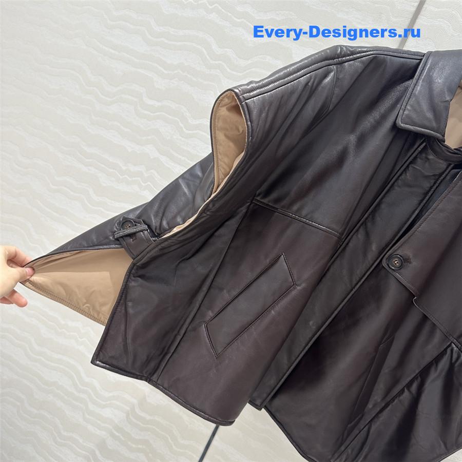 BC Cape Leather Padded Jacket