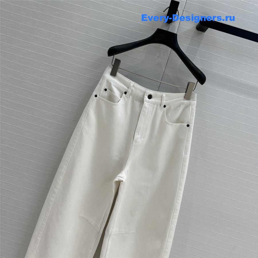 L0ew* denim sickle jeans