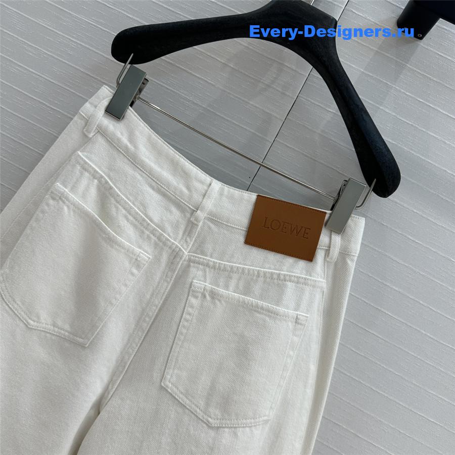 L0ew* denim sickle jeans