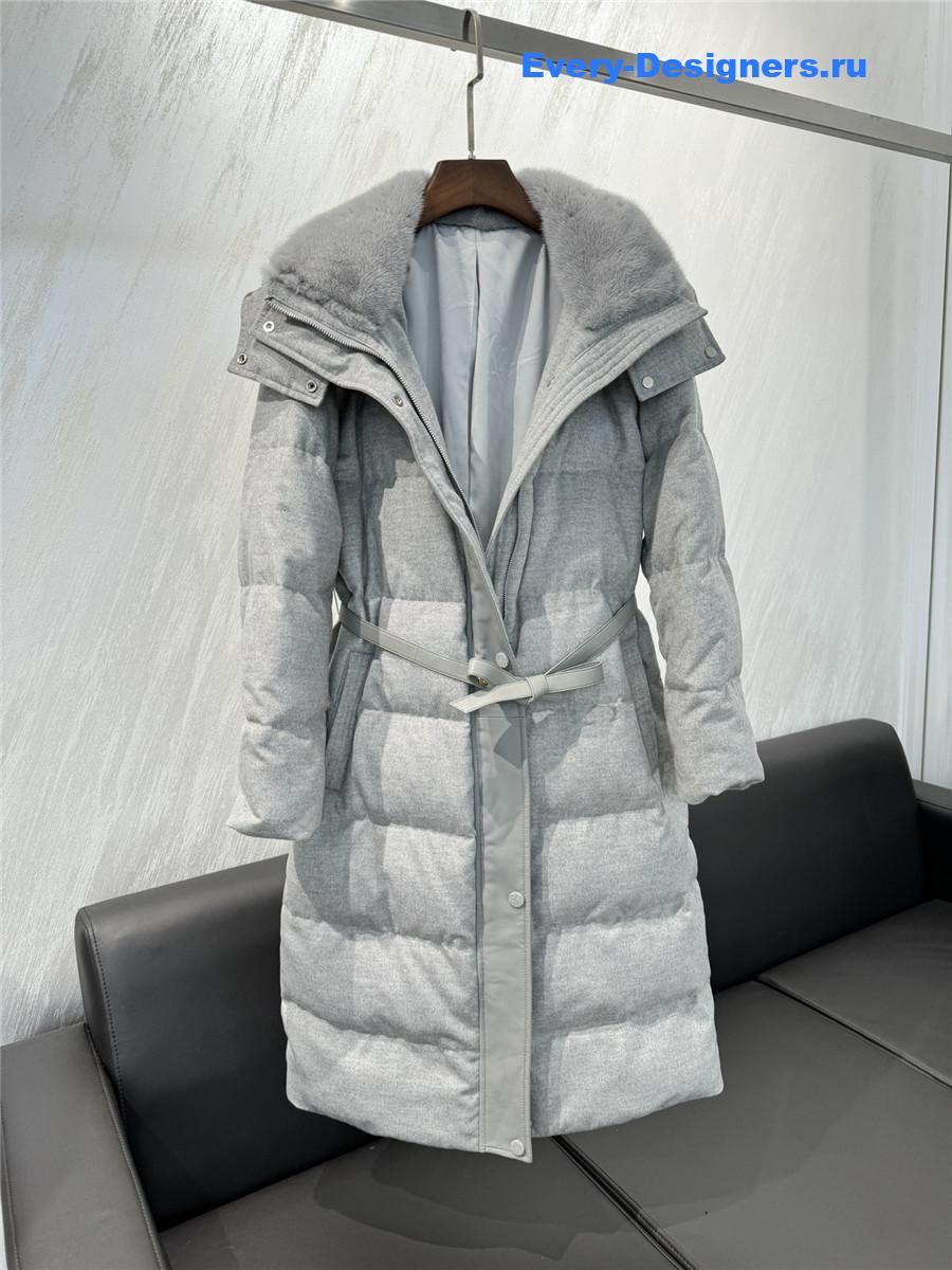 L0r0 P1ana cashmere and goose down jacket