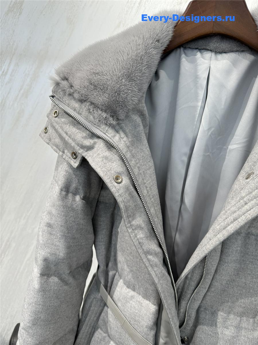 L0r0 P1ana cashmere and goose down jacket