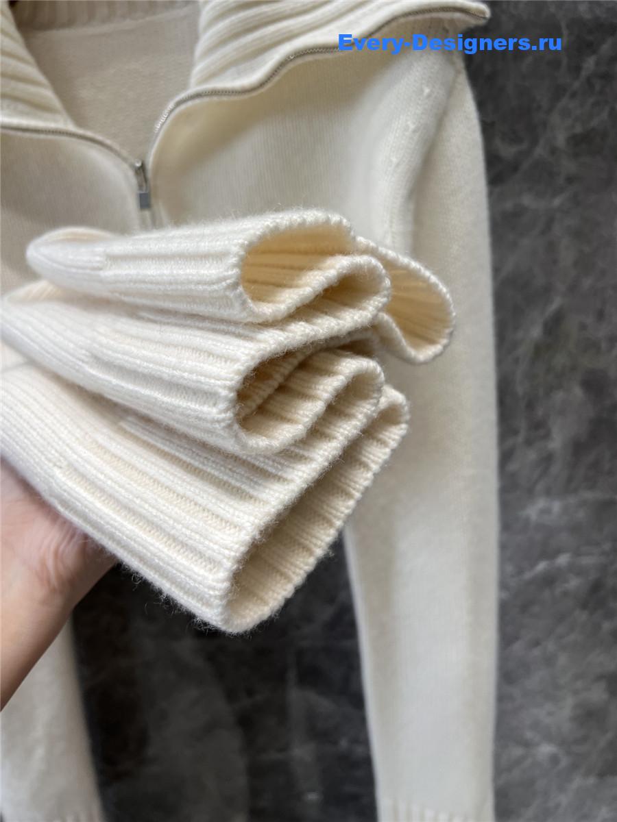 L0r0 P1ana parksville half-zip sweater white