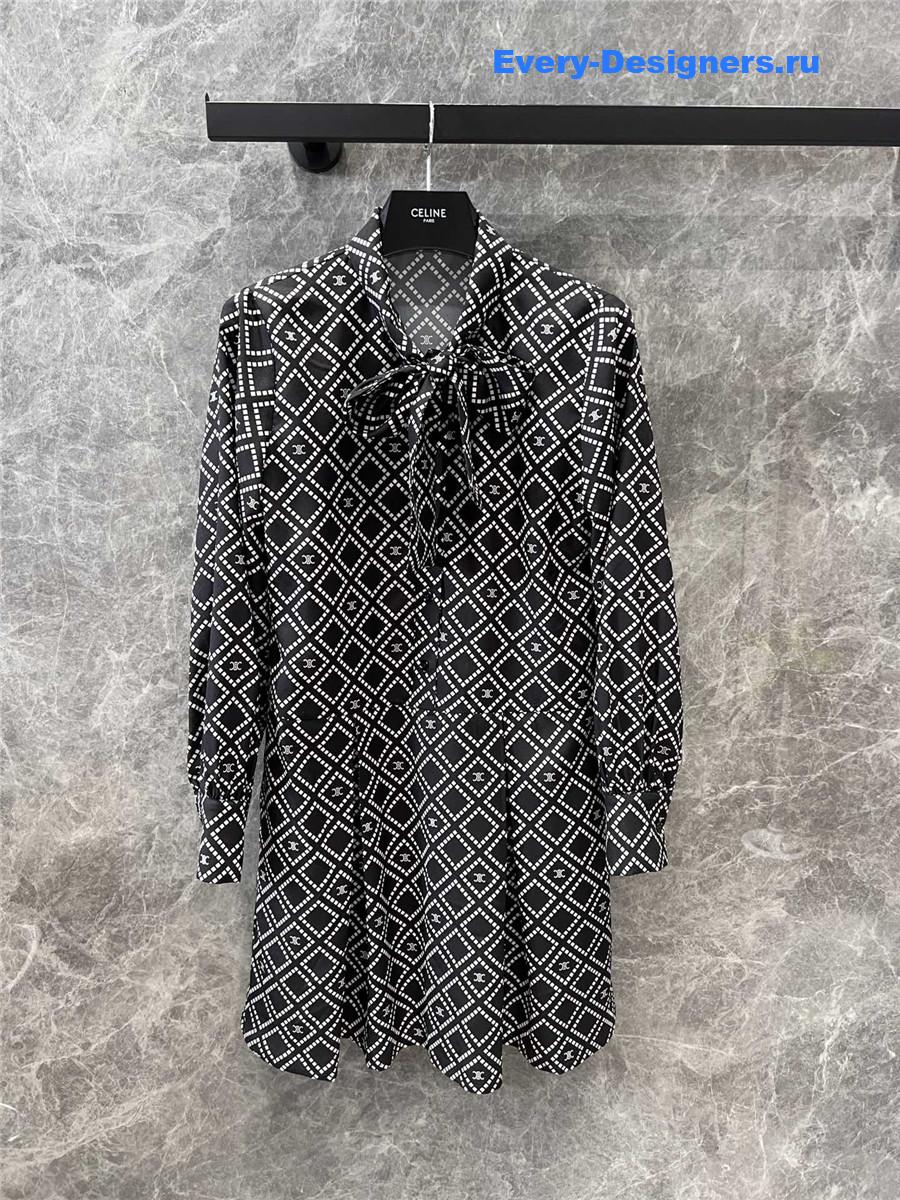 Ce1i*e tie pleated dress