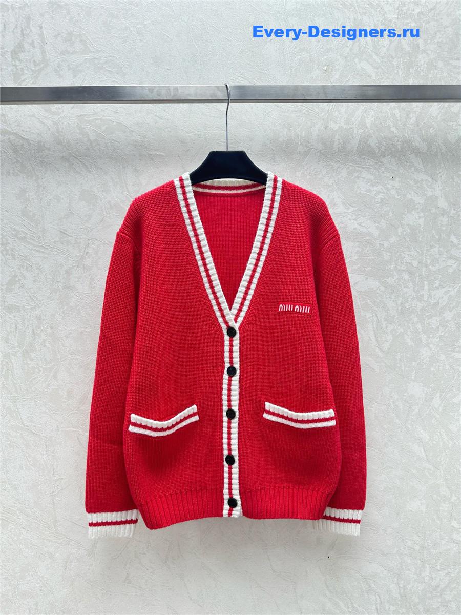 M1um1u v-neck cardigan