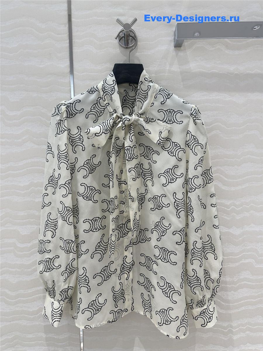 Ce1i*e arc de triomphe print real shirt