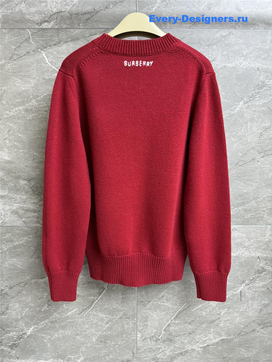 Bv*b*rry b snake wool sweater red