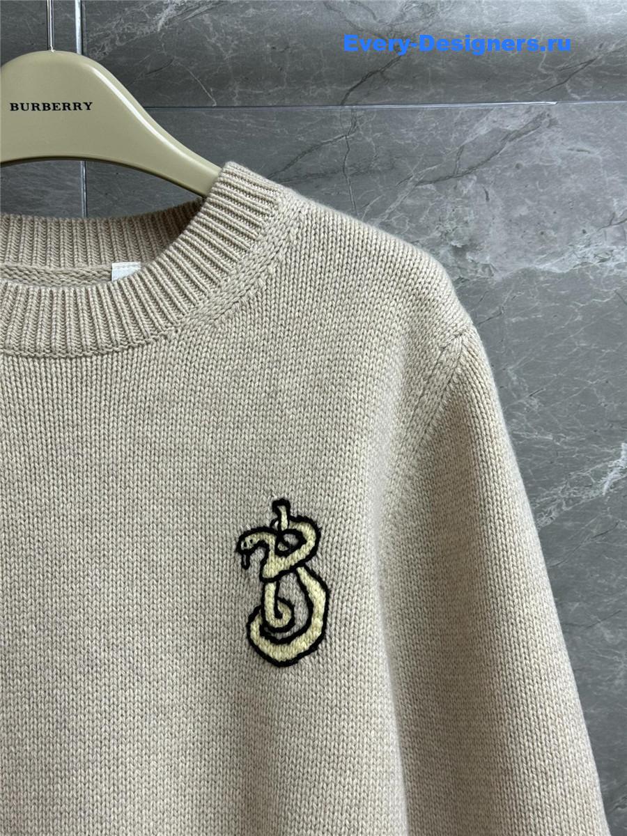 Bv*b*rry b snake wool sweater beige