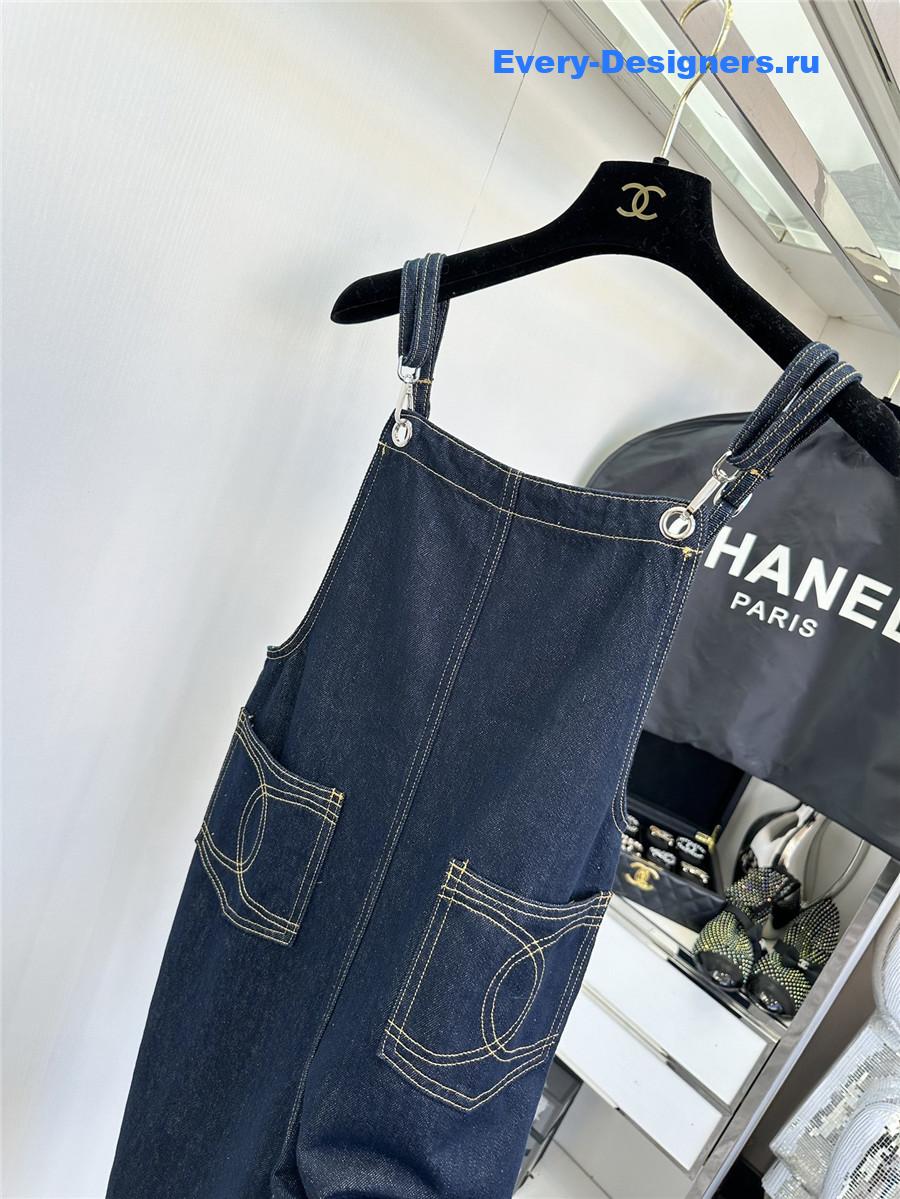 Ch**el double pocket micro logo overalls