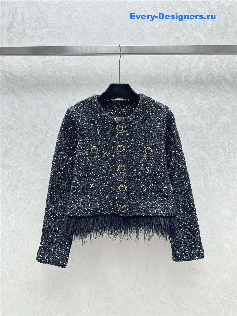 Balmain lapel button-down cardigan