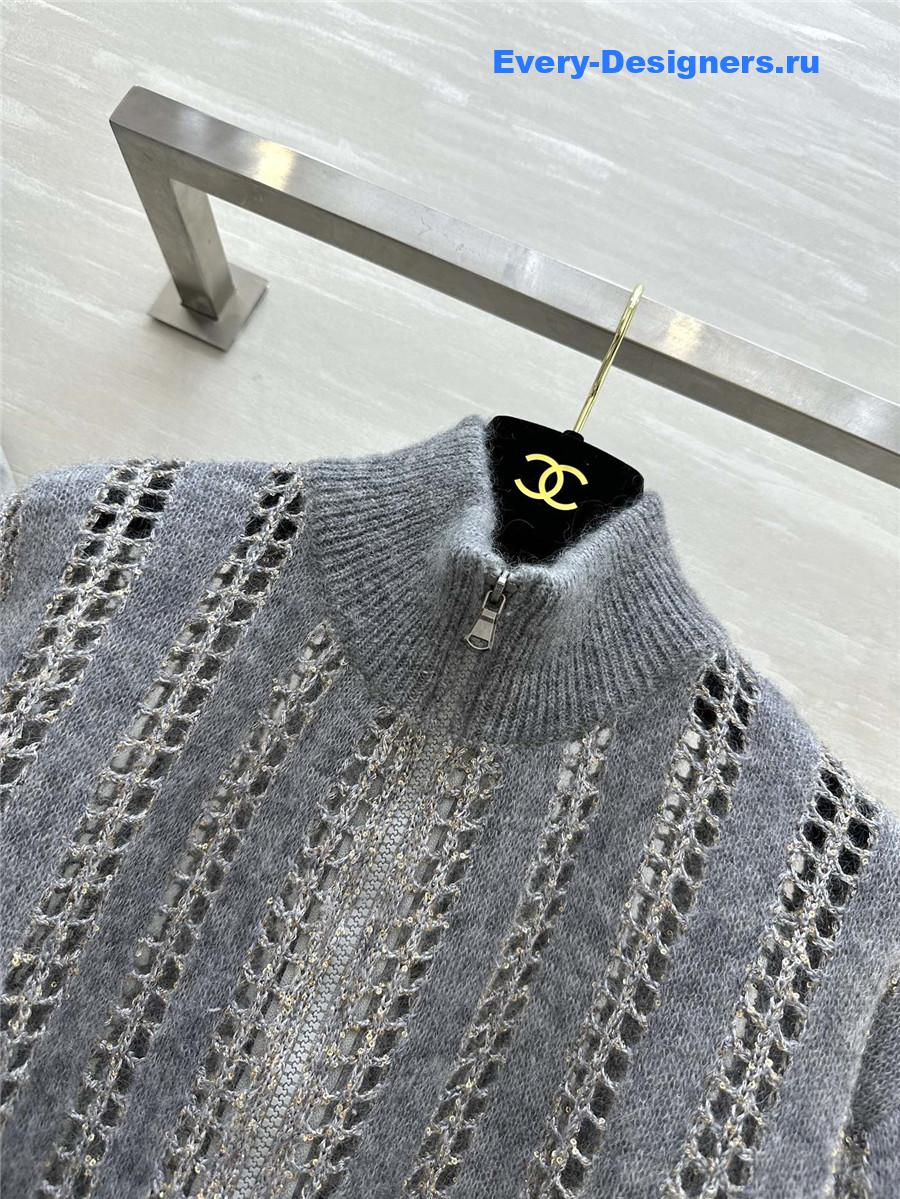 BC mohair blend stand collar jacket