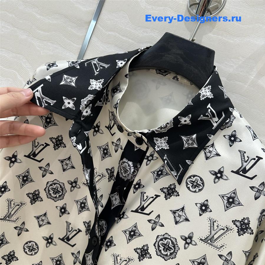 l0vis Vvtt0n lv printed silk shirt