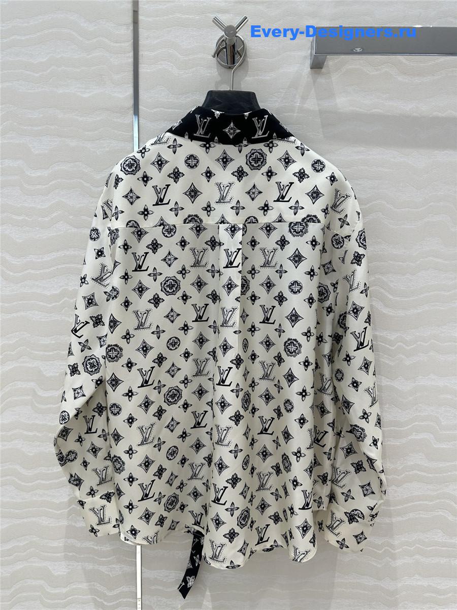l0vis Vvtt0n lv printed silk shirt