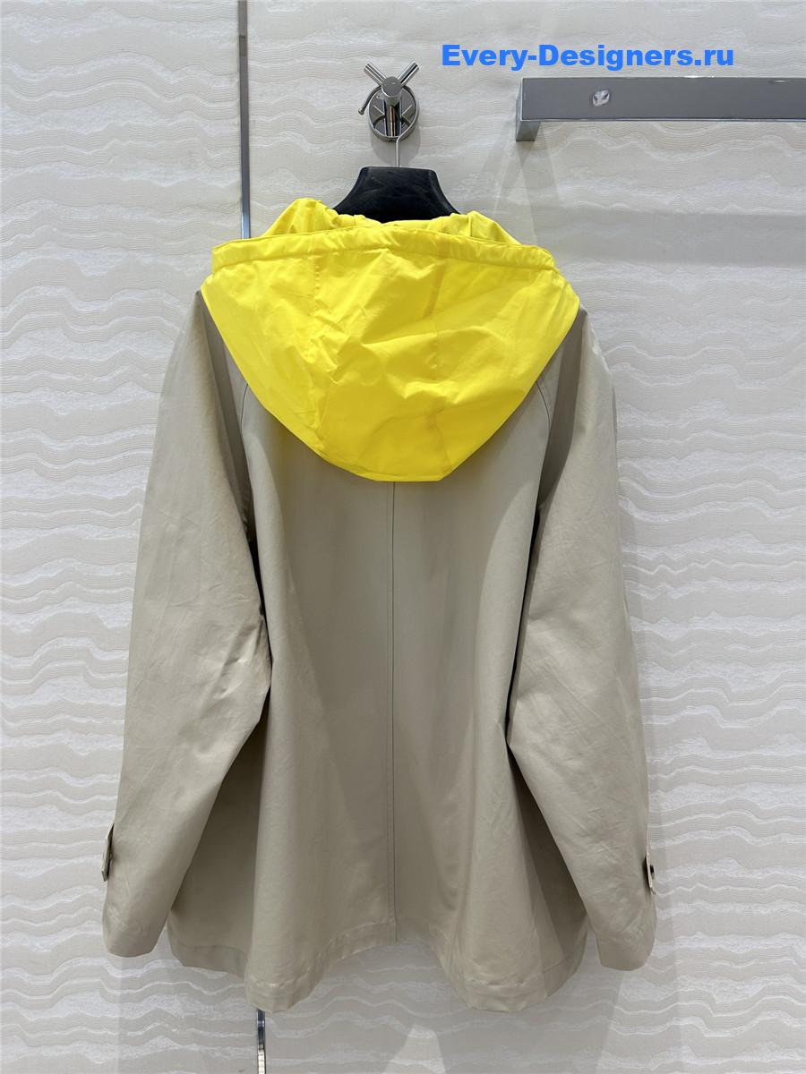 M1um1u jacket short trench coat