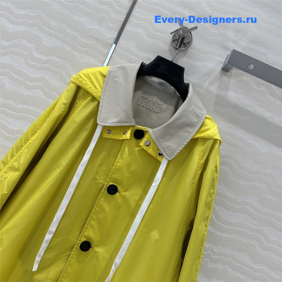 M1um1u jacket short trench coat