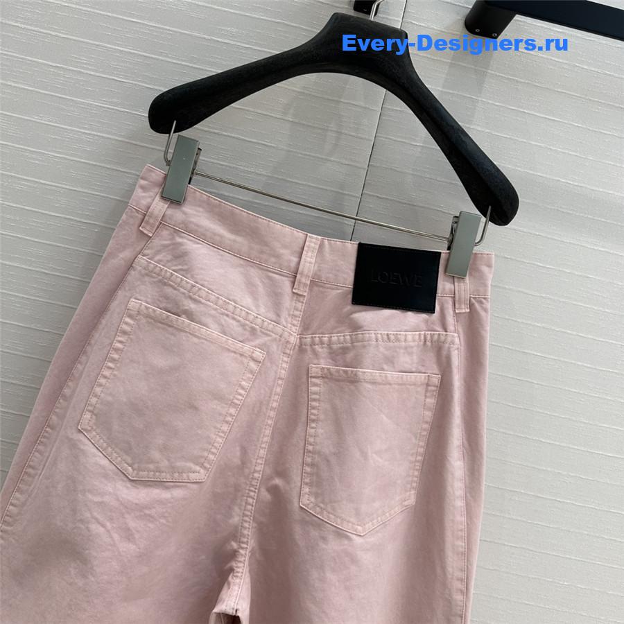 L0ew* denim sickle jeans