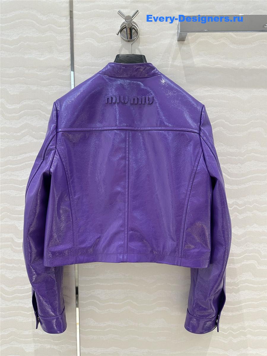 M1um1u leather jacket