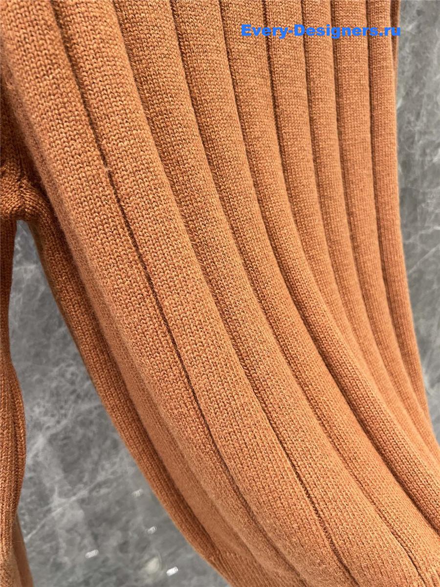 L0r0 P1ana cube stripe sweater coral orange