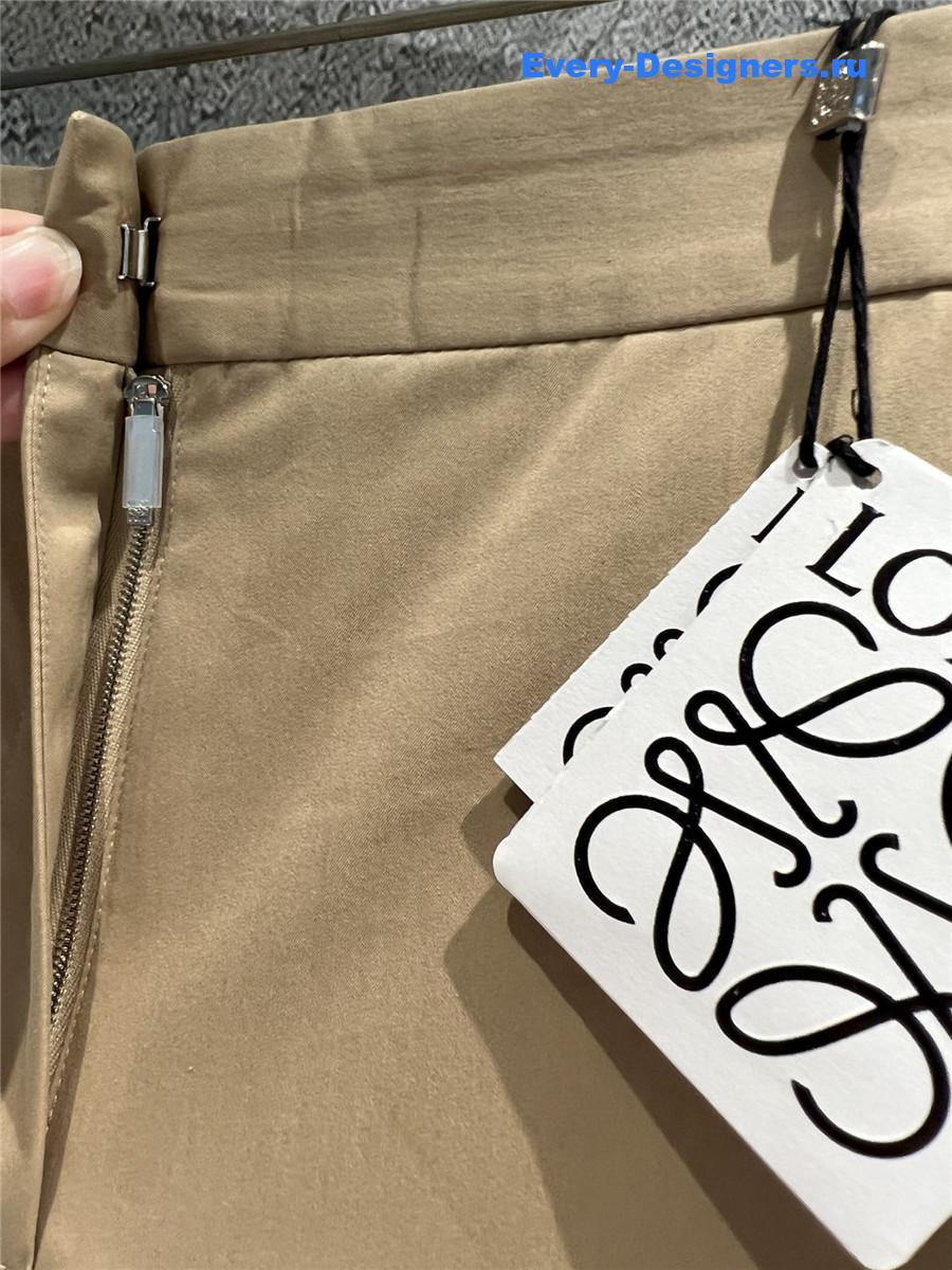 L0ew* khaki casual pants