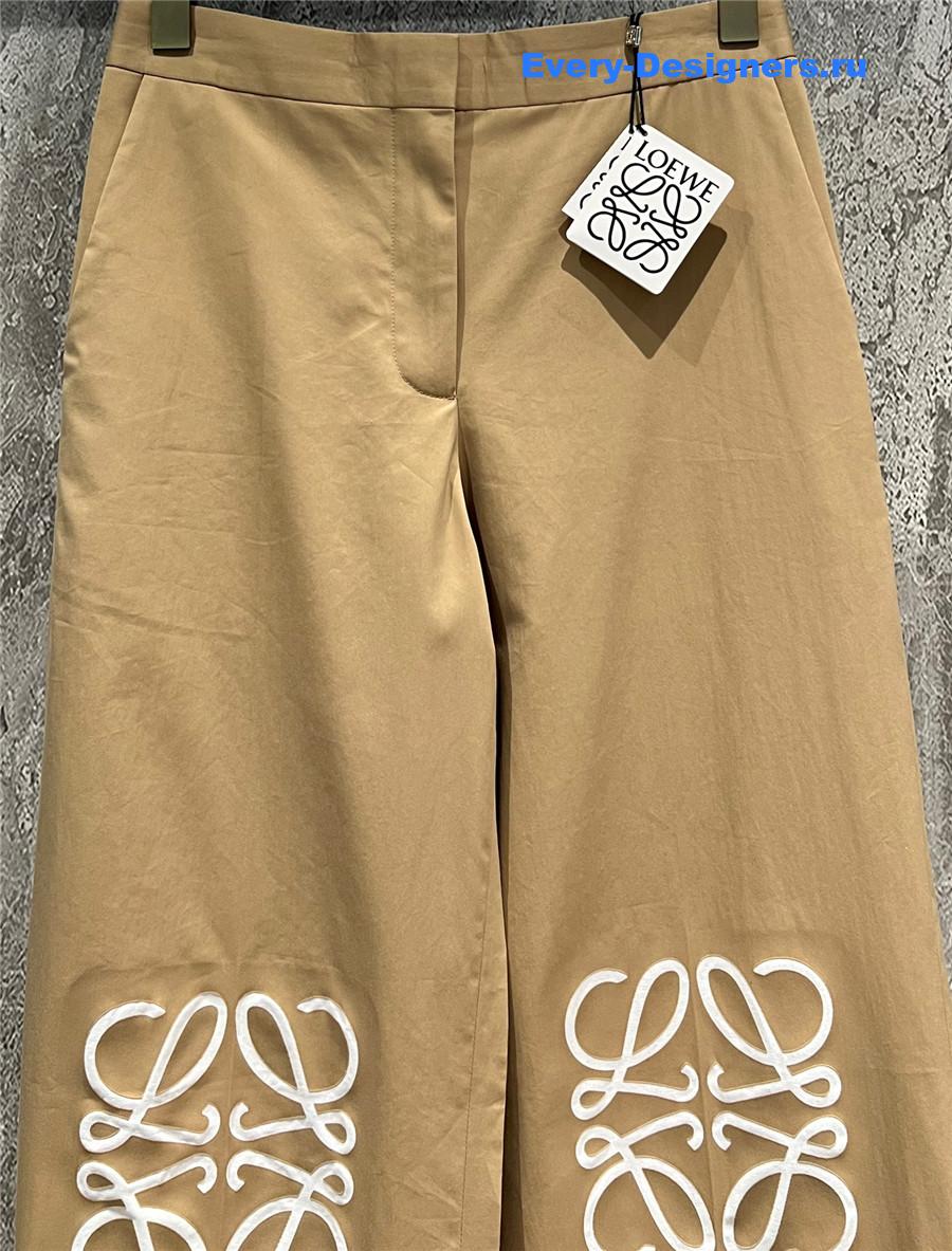 L0ew* khaki casual pants